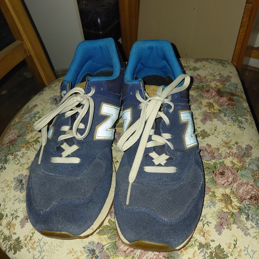 New Balance Navy Blue and Light Blue Men's Sneakers